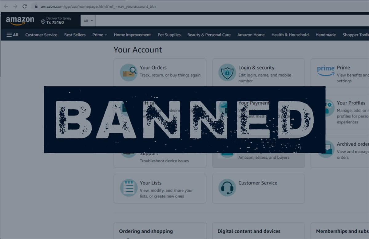 Why can amazon get an account banned?