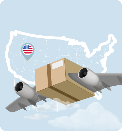 Air freight to the USA for $7.5 per kg only